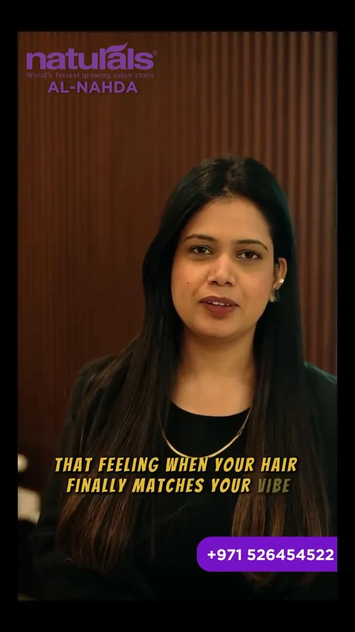 A presenter in a Naturals Al Nahda reel